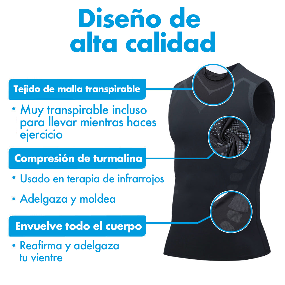 Sugoola™ Camiseta correctora de postura de turmalina MENIONIC -