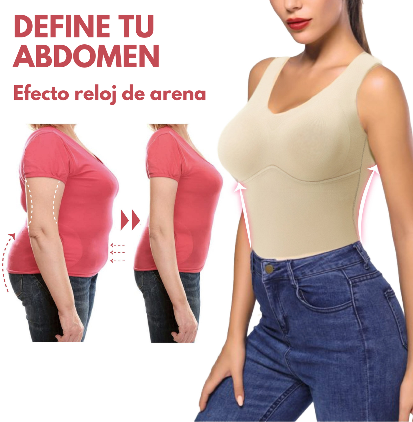 ActiveKim® Chaleco Corrector Efecto Reloj de Arena